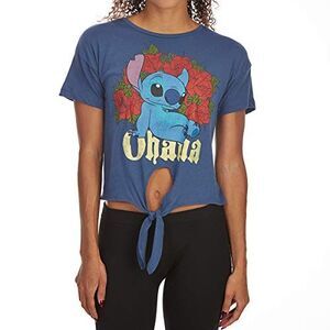 Freeze Juniors' Ohana Tie-front Short-sleeve Tee